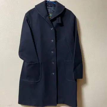 GRENFELL 네이비 롱 코트