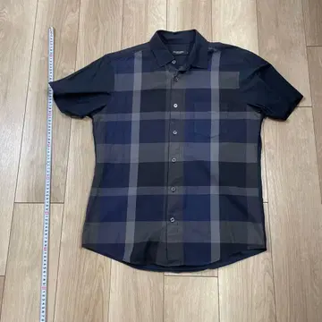 BLACK LABEL CRESTBRIDGE 체크 무늬 반팔 셔츠 M