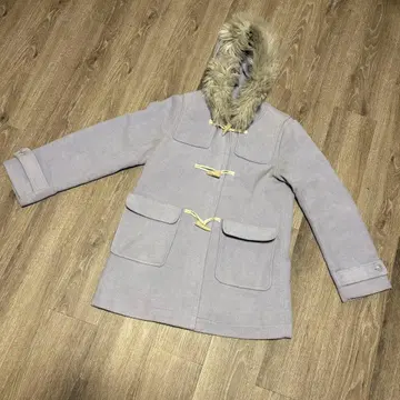 더즐린 미들 더플 코트 퍼플 S