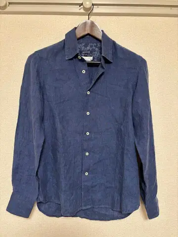 ABAHOUSE 프렌치 린넨 네이비 셔츠 사이즈 2