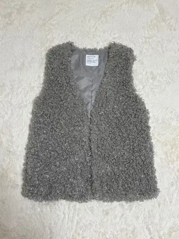 BAYFLOW 차콜 그레이 베스트 지레 퍼 베스트