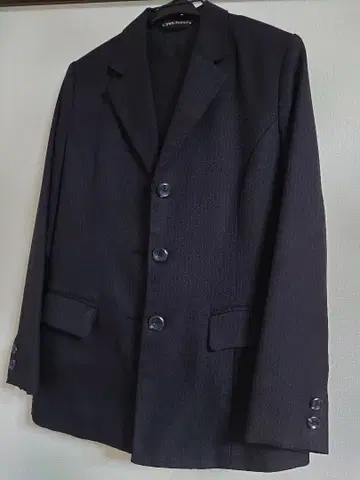 블랙 스트라이프 수트 3세트