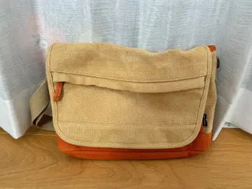 BEAMS 숄더백 오렌지 베이지