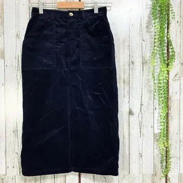 AG 바이 아쿠아걸 고품질 코듀로이 타이트 스커트 M 네이비