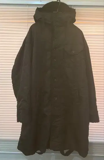 엔지니어드 가먼츠 블랙 모즈 코트 후드 부착 사이즈 L