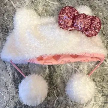 USJ 유니버셜 헬로키티 팬캡 리본