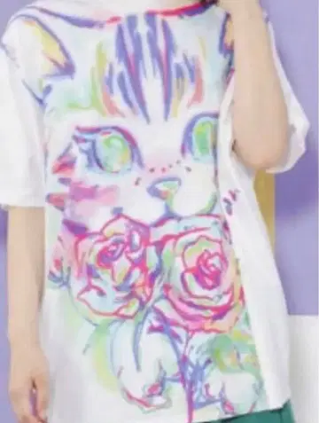 미사용 새상품 스칼라 고양이 상의