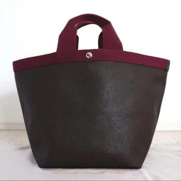 고품질 에르베샤 펠리에 725GP 럭스 보트형 토트 L 모카 x 오베르진