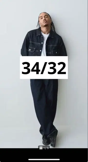 GAP 슈퍼 배기 데님 32W32L 블랙 인기 완판 즉시 구매 가능