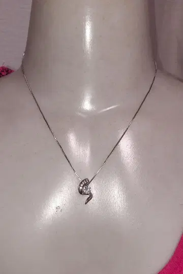 [ 구매 전 댓글 부탁드립니다 ] 실버 925 큐빅 지르코니아 목걸이