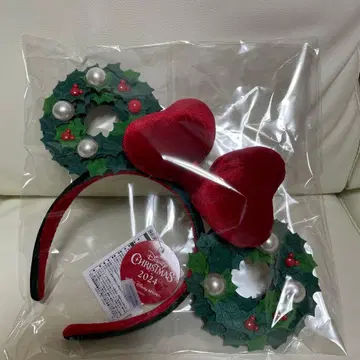 디즈니 리조트 2024 크리스마스 리스 머리띠