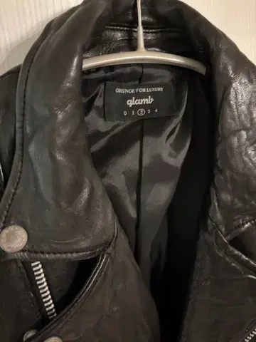 glamb 양가죽 블랙 더블 라이더 자켓
