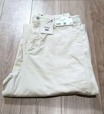 새상품 유니클로 코듀로이 커브 팬츠 긴 길이 L