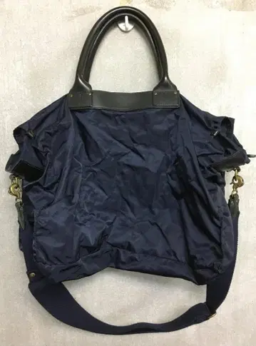 페리지 P316 나일론 가죽 절개 보스턴 백 네이비