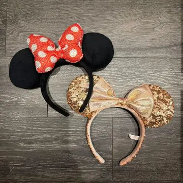 미니 마우스 머리띠 2개 세트