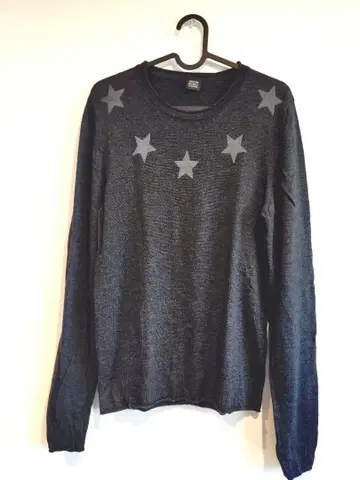 다니엘레 알레산드리니 별 패턴 크루넥 니트 스웨터