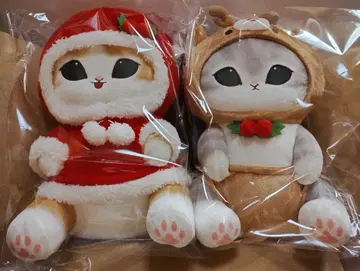 mofusand 크리스마스냥 BIG 봉제 인형 전 2종 세트