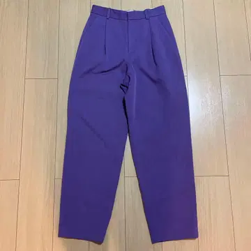 roku6 퍼플 플리츠 슬랙스