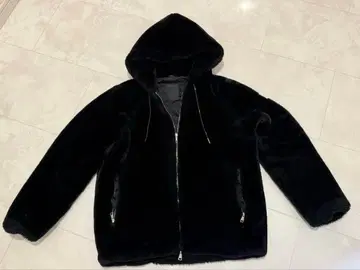 TATRAS 보모스 후드 보아 후드티 코트 블랙 03