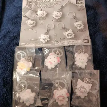 전 종류 산리오 캐릭터즈 메지루시 액세서리 폭신폭신 스노우