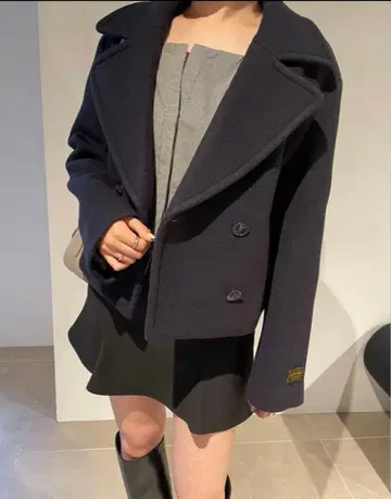 snidel 스나이델 울 숏 P코트