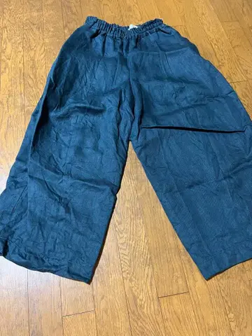 ertwa 다크 블루 와이드 팬츠