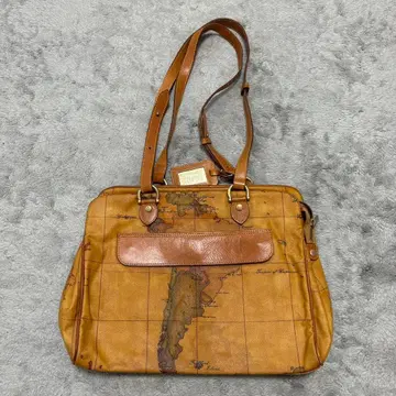 PRIMA CLASSE 토트백 세계 지도 가죽 숄더 CB06