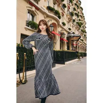 택 포함 미사용 새상품 Her lip to 니트 원피스 M 사이즈