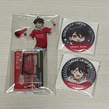 니지산지 J1 콜라보 아크릴 스탠드 캔뱃지 미카사 아키나