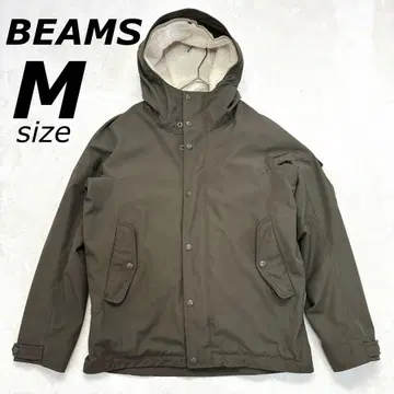 [ 새상품급 ] BEAMS 마운틴 후드티 M 카키 보아 이너 포함
