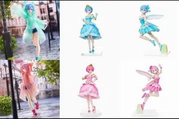 6체 세트 리제로 렘 라무 피규어 묶음 판매