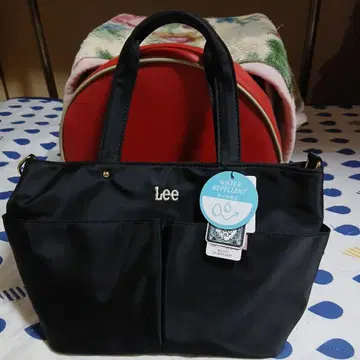 Lee 발수 가공 블랙 토트백