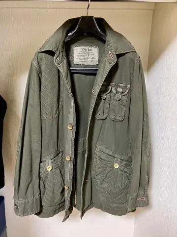 EDWIN 타입 505 밀리터리 자켓 올리브 그린