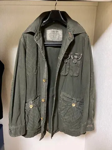 EDWIN 타입 505 밀리터리 자켓 올리브 그린