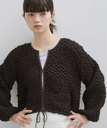 ADAM ET ROPE' 셔링 후크 가디건