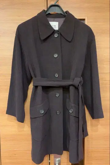 CC35 CAREER CITY*MINE COCO*다크 브라운 코트