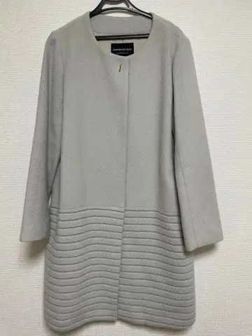 [ STRAWBERRY FIELDS ] 라이트 그레이 플리스 롱 코트