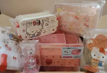 헬로키티 수납 박스 등 6점 묶음 판매