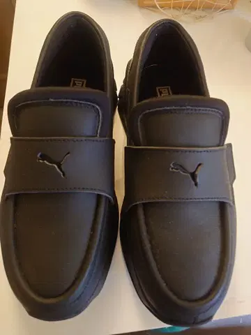 [컨디션 최상] 푸마 스니커즈 로퍼 통굽 블랙 24.5cm 블랙 통굽