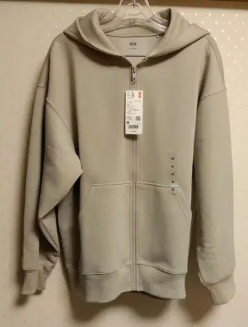 [ 새상품 ] UNIQLO 후드 맨투맨 아이보리 여성용 M