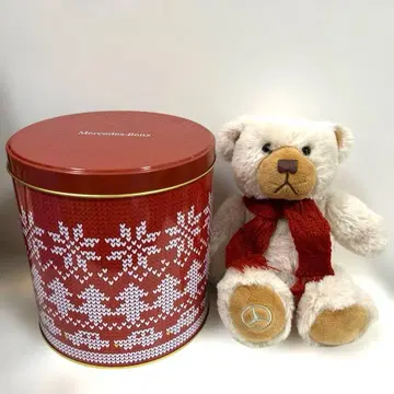 [ 새상품 ] 메르세데스 벤츠 오리지널 크리스마스 베어 양철캔