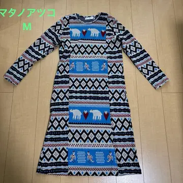 마타노 아츠코 룸웨어 원피스 면 100%