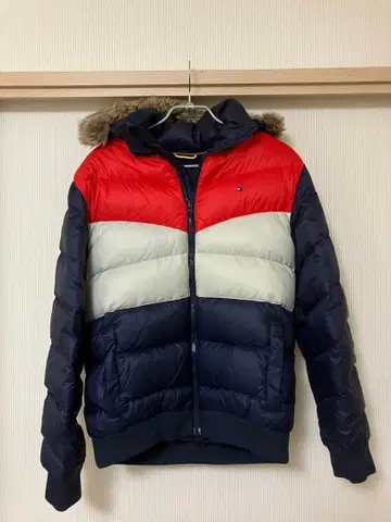 TOMMY HILFIGER 다운 자켓 L 사이즈 후드 부착