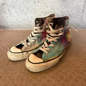 80년대 미국제 CONVERSE 타이다이 하이컷 스니커즈 US9.5