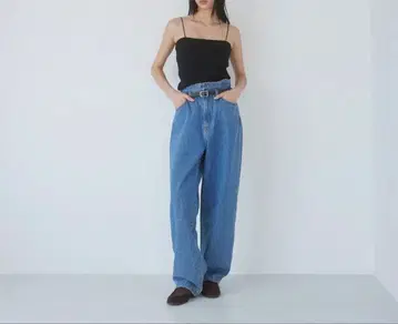 Sea Room lynn 오버 허리 와이드 데니