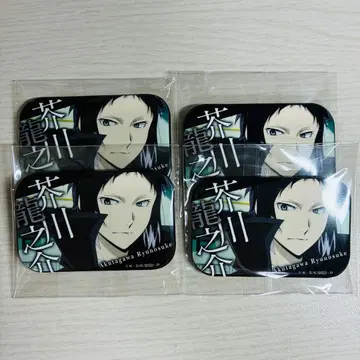 문호 스트레이독스 아쿠타가와 류노스케 스퀘어 캔뱃지 4개 세트