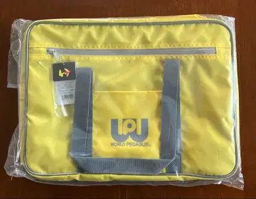 [ 새상품 ] 월드 페가수스 스쿨백 노랑 와펜 구형 와펜