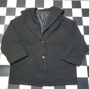 멜랑루즈 세일러 카라 자켓 블랙