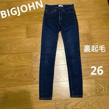 빅존 속기모 따뜻한 데님 스키니 새상품급 허리 56