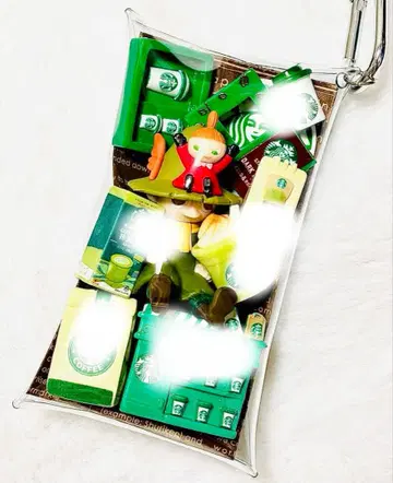 가챠 묶음 판매 카페 커피 파우치 그린 계열 그린 데코 부품